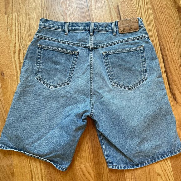 Eddie Bauer Outdoor Outfitter Mens Denim Blue Jean Medium Wash Shorts Size 34 - Picture 2 of 14